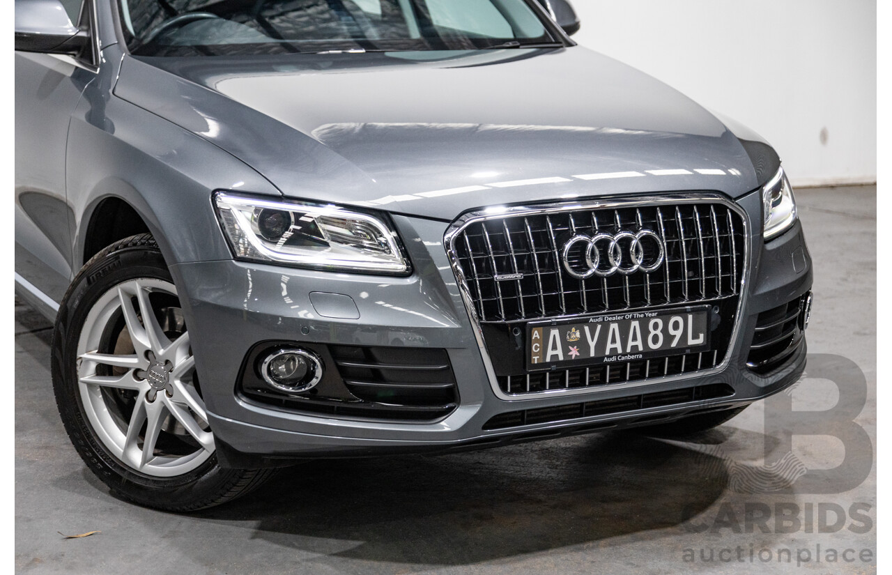 5/2014 Audi Q5 3.0 TDI Quattro (AWD) 8R MY14 4d Wagon Monsoon Grey Metallic Turbo Diesel V6 3.0L