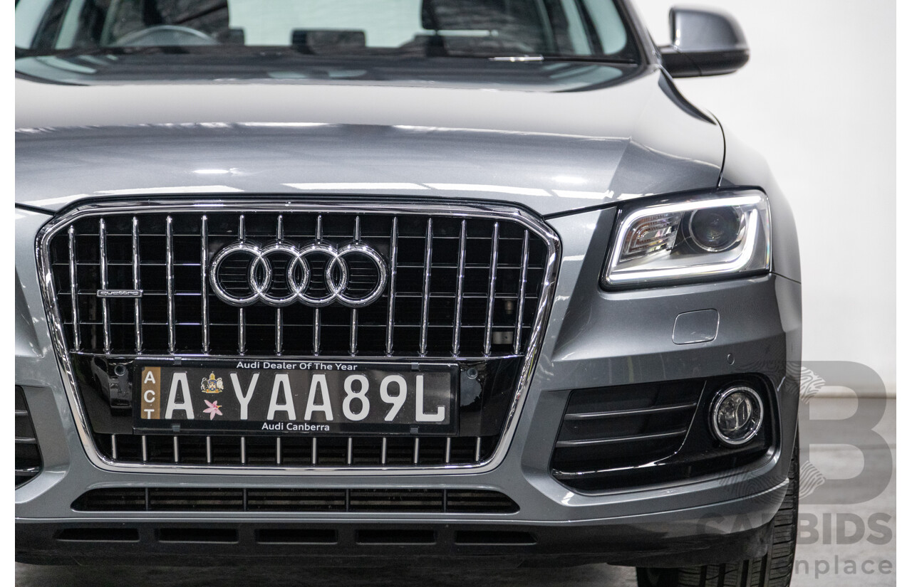 5/2014 Audi Q5 3.0 TDI Quattro (AWD) 8R MY14 4d Wagon Monsoon Grey Metallic Turbo Diesel V6 3.0L