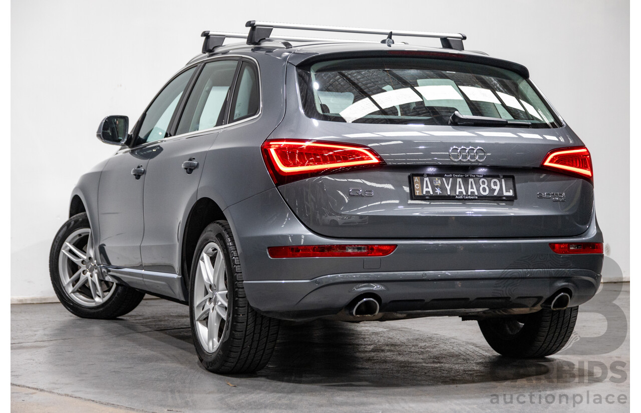 5/2014 Audi Q5 3.0 TDI Quattro (AWD) 8R MY14 4d Wagon Monsoon Grey Metallic Turbo Diesel V6 3.0L