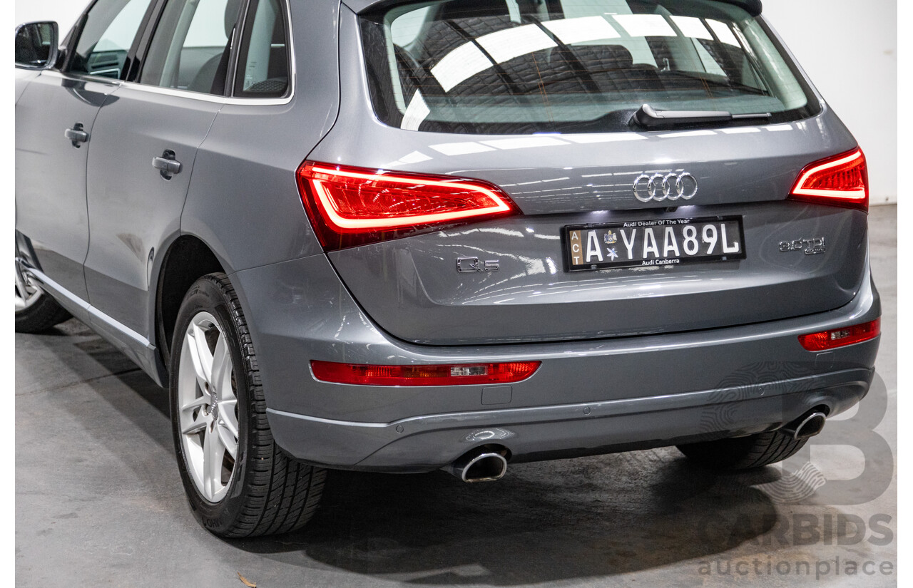 5/2014 Audi Q5 3.0 TDI Quattro (AWD) 8R MY14 4d Wagon Monsoon Grey Metallic Turbo Diesel V6 3.0L