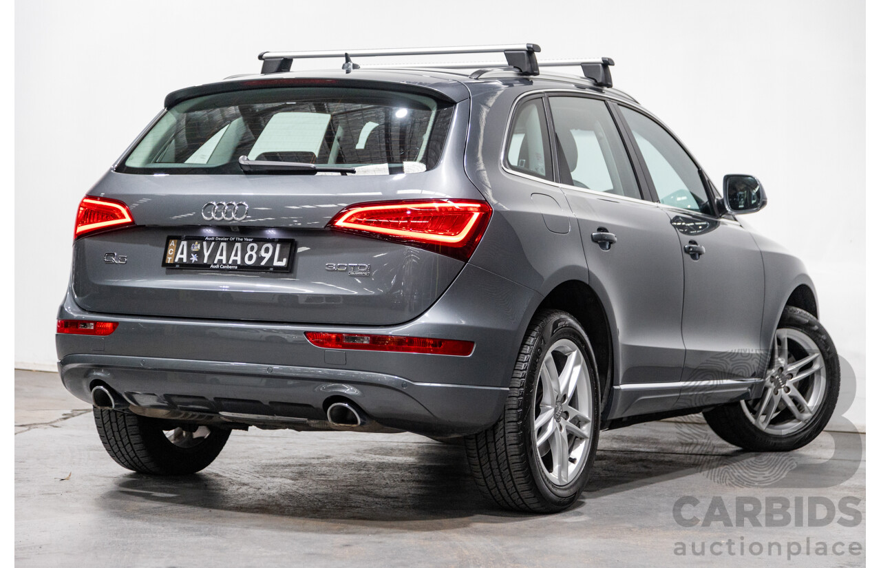5/2014 Audi Q5 3.0 TDI Quattro (AWD) 8R MY14 4d Wagon Monsoon Grey Metallic Turbo Diesel V6 3.0L