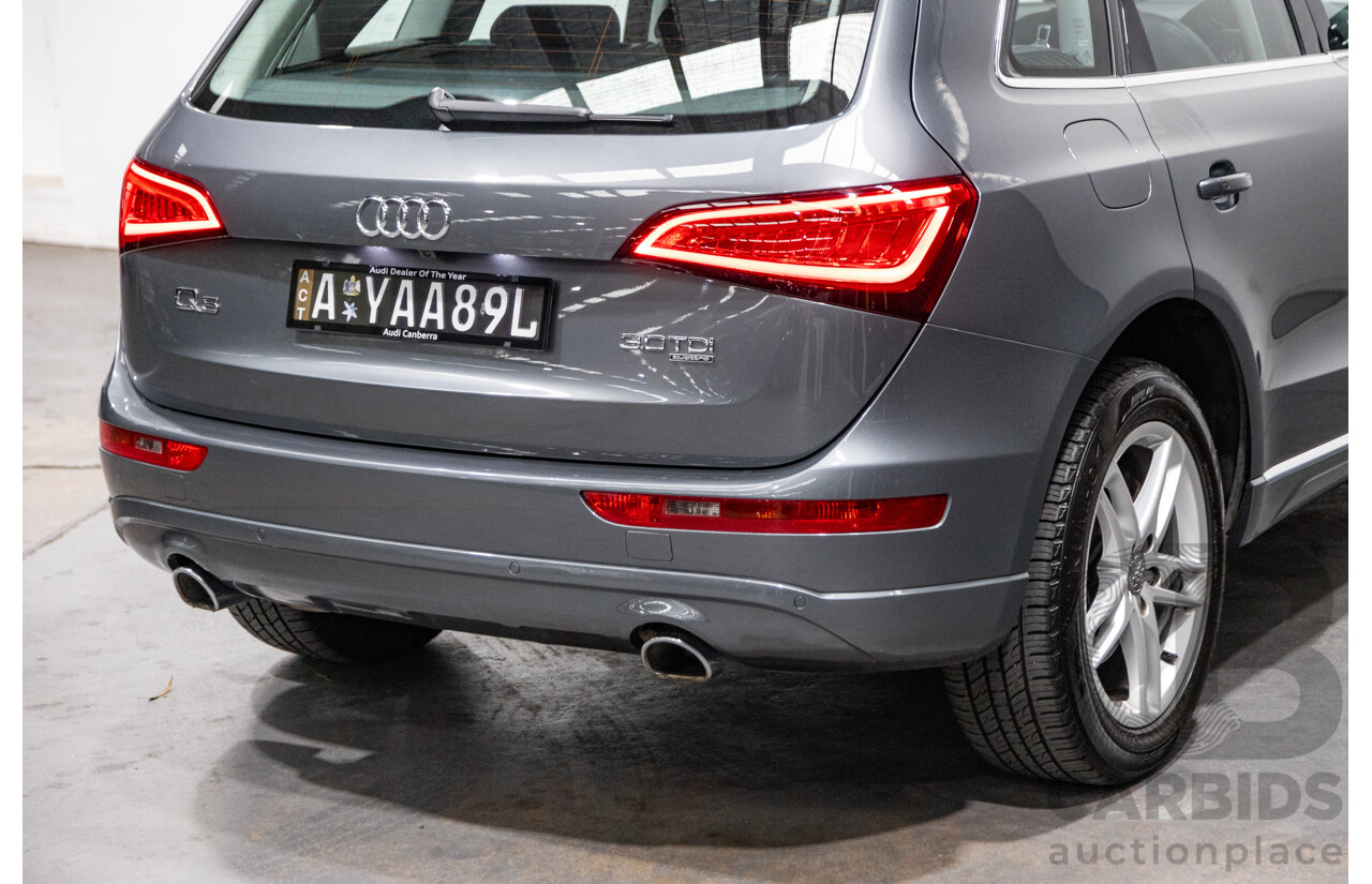 5/2014 Audi Q5 3.0 TDI Quattro (AWD) 8R MY14 4d Wagon Monsoon Grey Metallic Turbo Diesel V6 3.0L