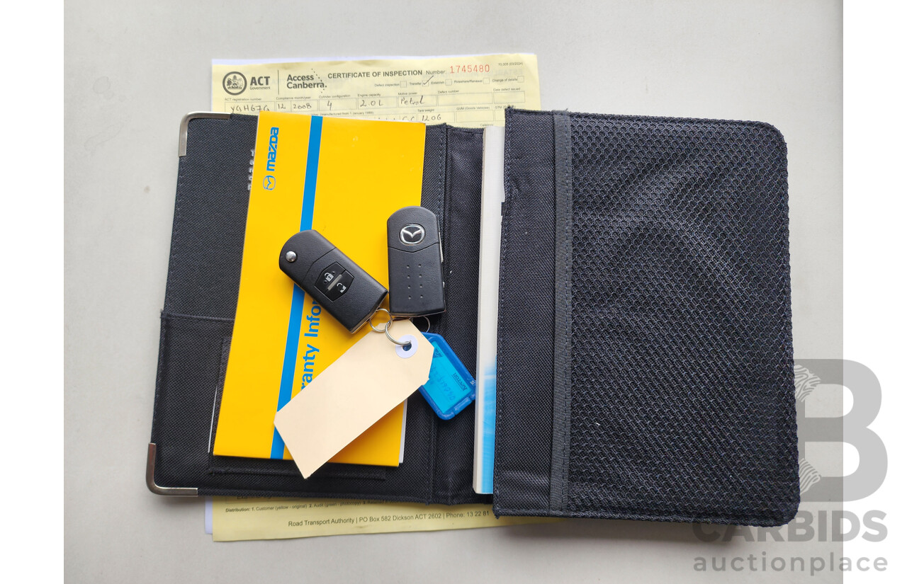 12/2008 Mazda Mazda3 NEO BK MY06 UPGRADE 5d Hatchback Black 2.0L