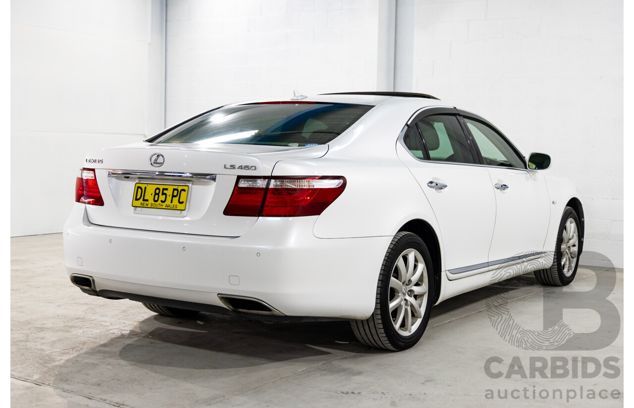 11/2006 Lexus LS460 4d USF40R Sedan White V8 4.3L (IMPORT)