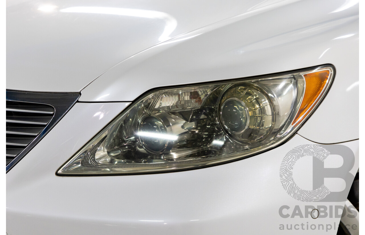 11/2006 Lexus LS460 4d USF40R Sedan White V8 4.3L (IMPORT)