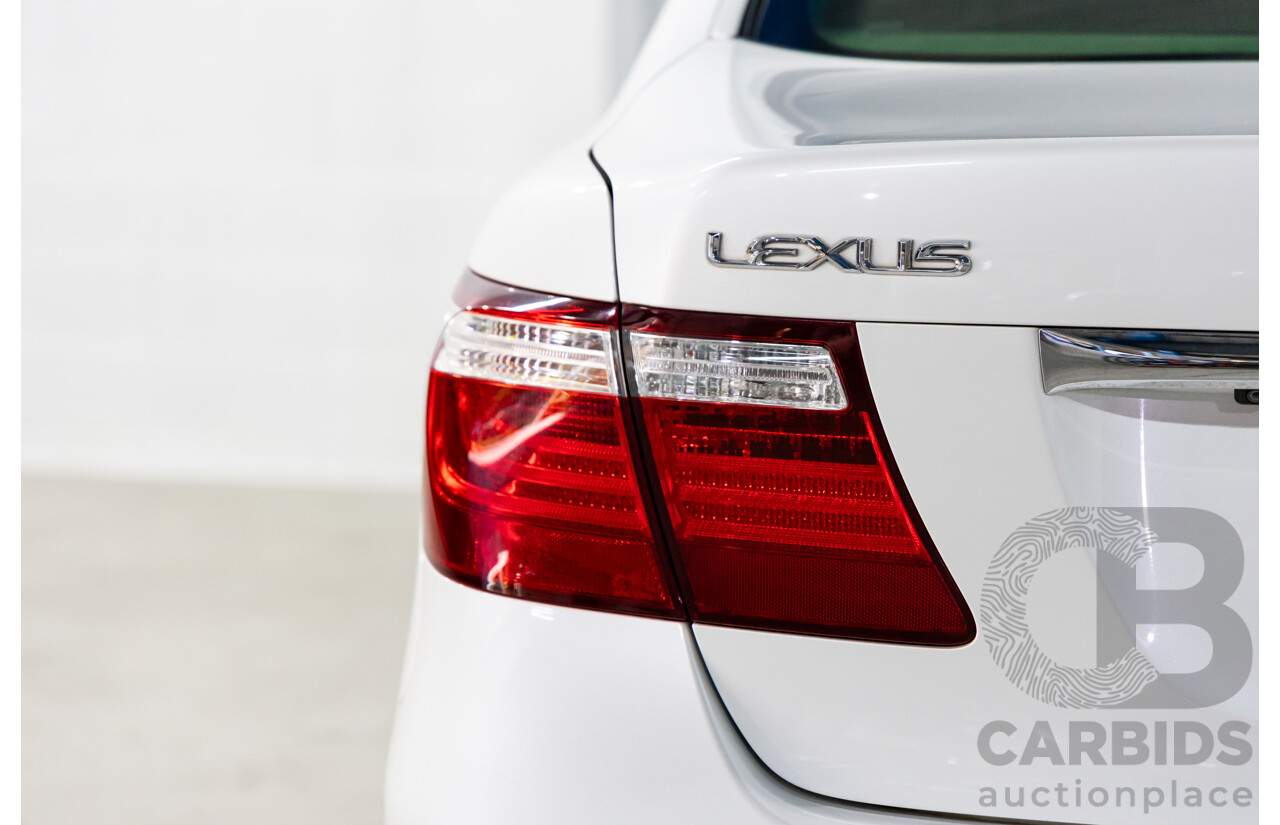 11/2006 Lexus LS460 4d USF40R Sedan White V8 4.3L (IMPORT)