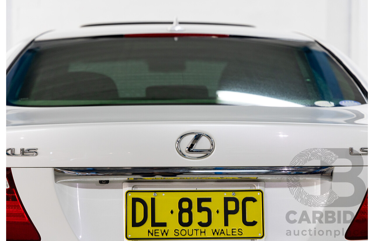 11/2006 Lexus LS460 4d USF40R Sedan White V8 4.3L (IMPORT)