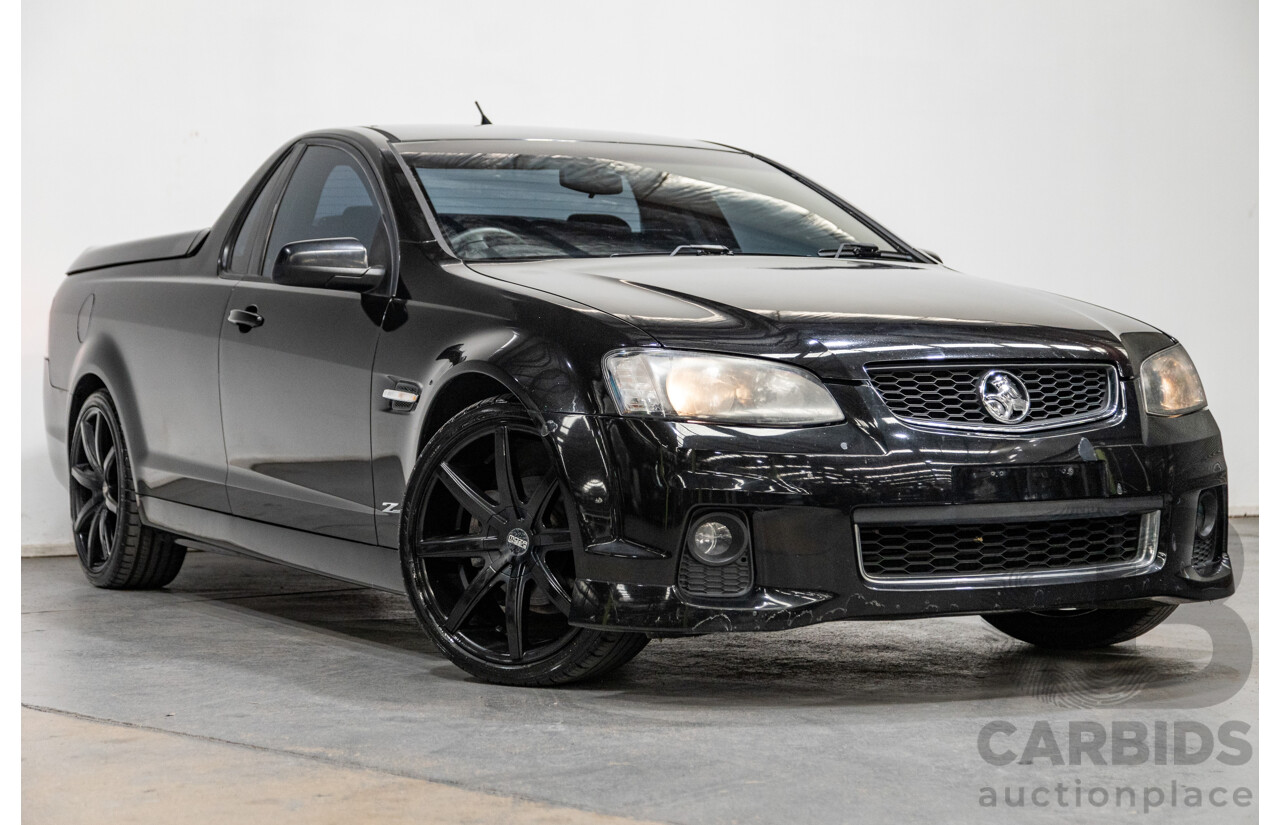 11/2012 Holden Commodore SV6 Z-Series VE II MY12.5 Utility Black V6 3.6L