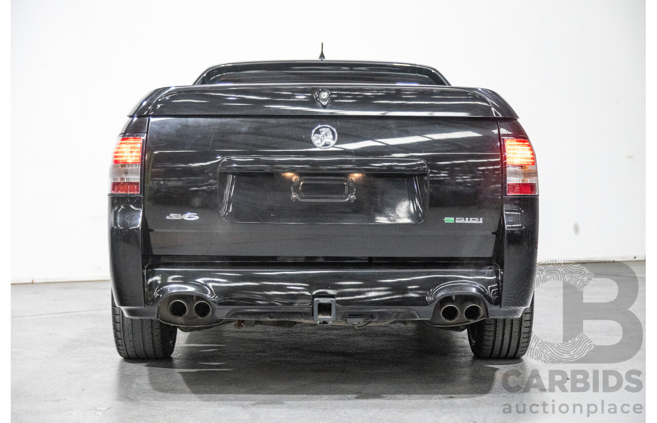 11/2012 Holden Commodore SV6 Z-Series VE II MY12.5 Utility Black V6 3.6L