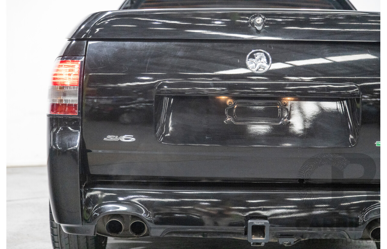 11/2012 Holden Commodore SV6 Z-Series VE II MY12.5 Utility Black V6 3.6L