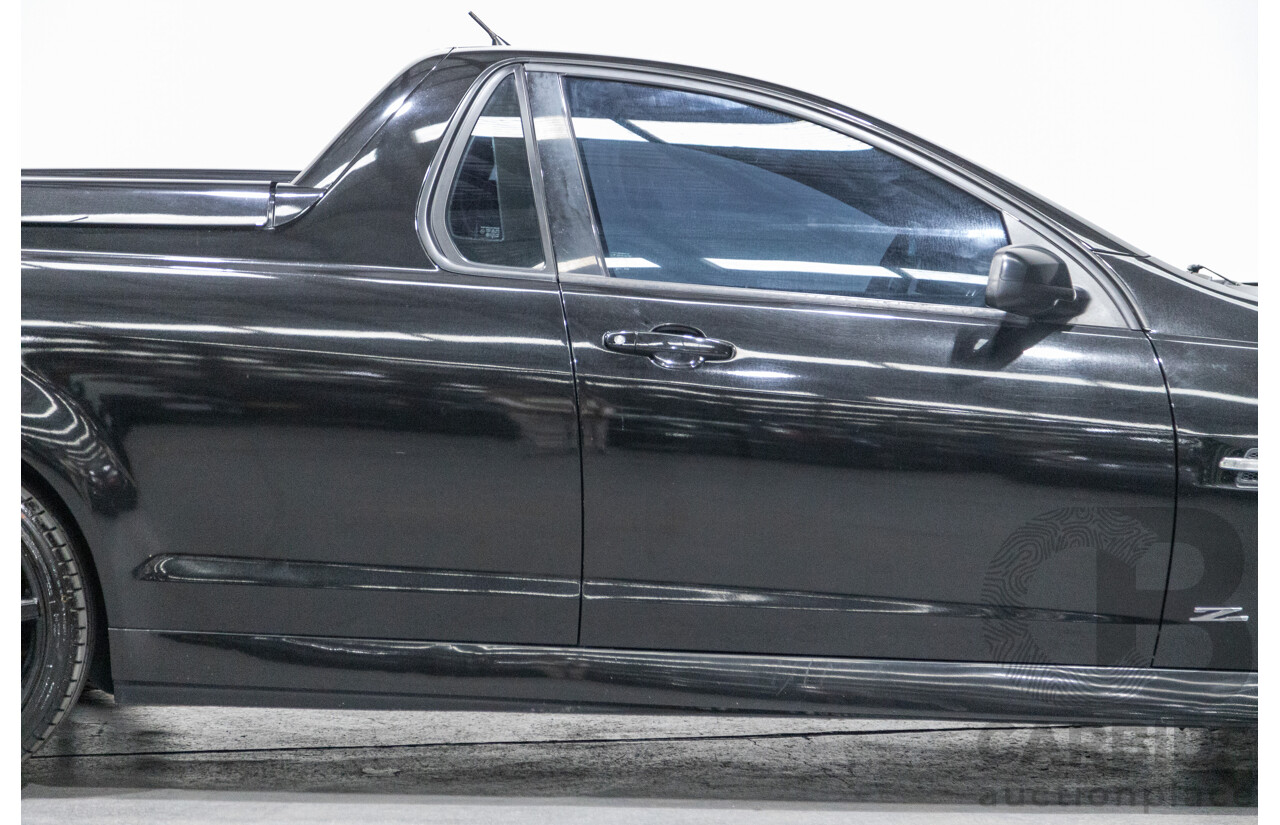 11/2012 Holden Commodore SV6 Z-Series VE II MY12.5 Utility Black V6 3.6L