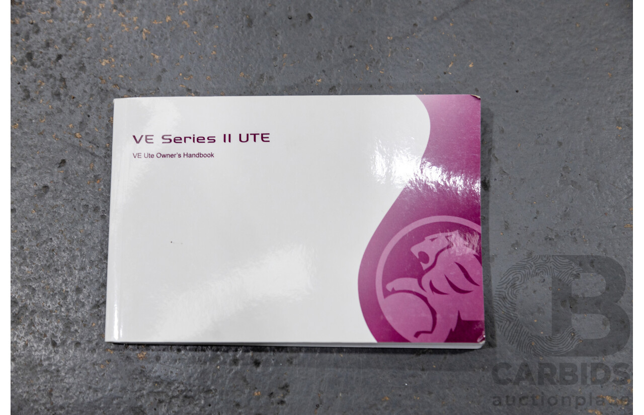 11/2012 Holden Commodore SV6 Z-Series VE II MY12.5 Utility Black V6 3.6L