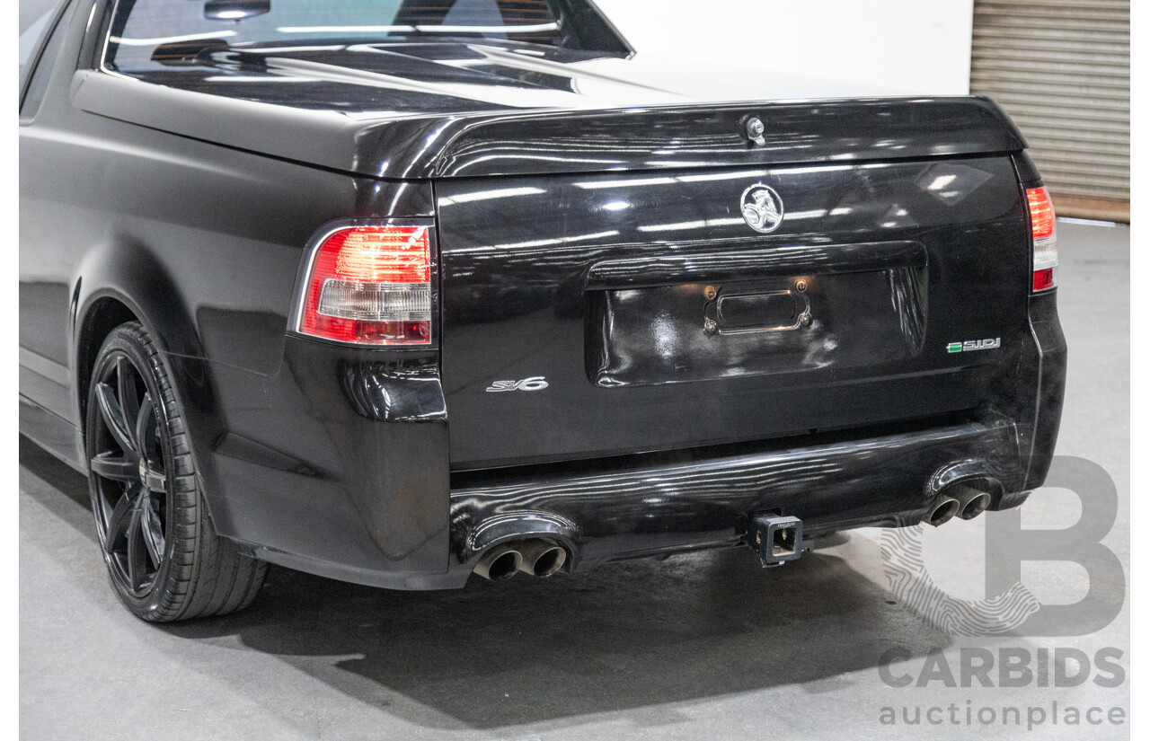 11/2012 Holden Commodore SV6 Z-Series VE II MY12.5 Utility Black V6 3.6L