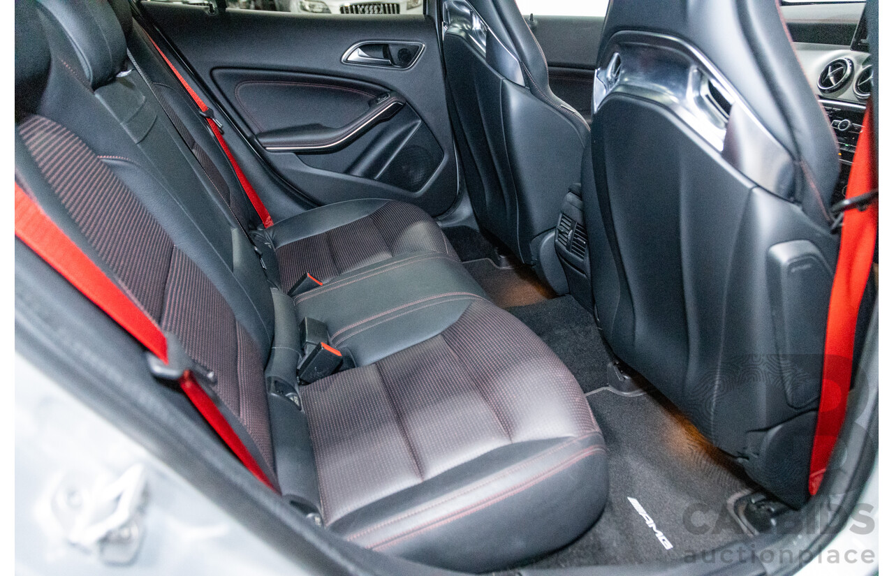 2/2015 Mercedes Benz GLA45 AMG 4matic (AWD) X156 MY15 4d Wagon Polar Silver Metallic Turbo 2.0L