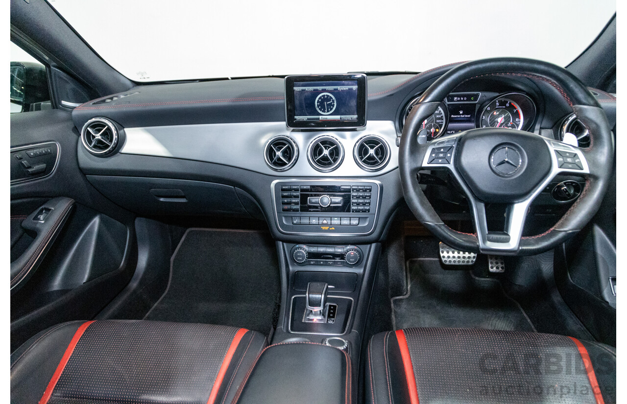 2/2015 Mercedes Benz GLA45 AMG 4matic (AWD) X156 MY15 4d Wagon Polar Silver Metallic Turbo 2.0L