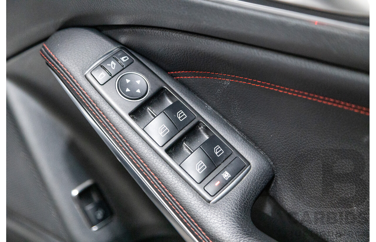 2/2015 Mercedes Benz GLA45 AMG 4matic (AWD) X156 MY15 4d Wagon Polar Silver Metallic Turbo 2.0L