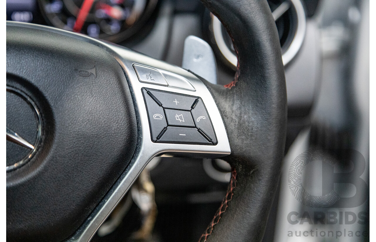 2/2015 Mercedes Benz GLA45 AMG 4matic (AWD) X156 MY15 4d Wagon Polar Silver Metallic Turbo 2.0L