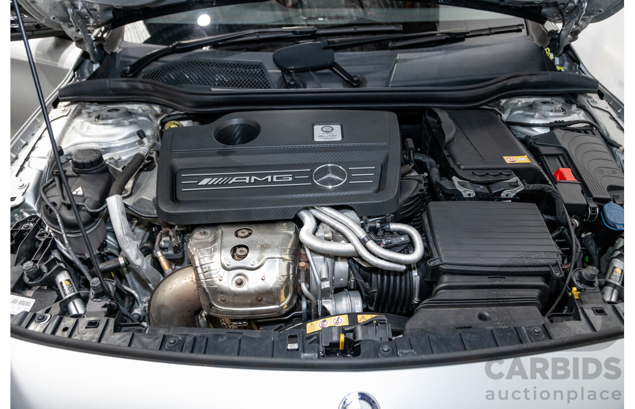 2/2015 Mercedes Benz GLA45 AMG 4matic (AWD) X156 MY15 4d Wagon Polar Silver Metallic Turbo 2.0L