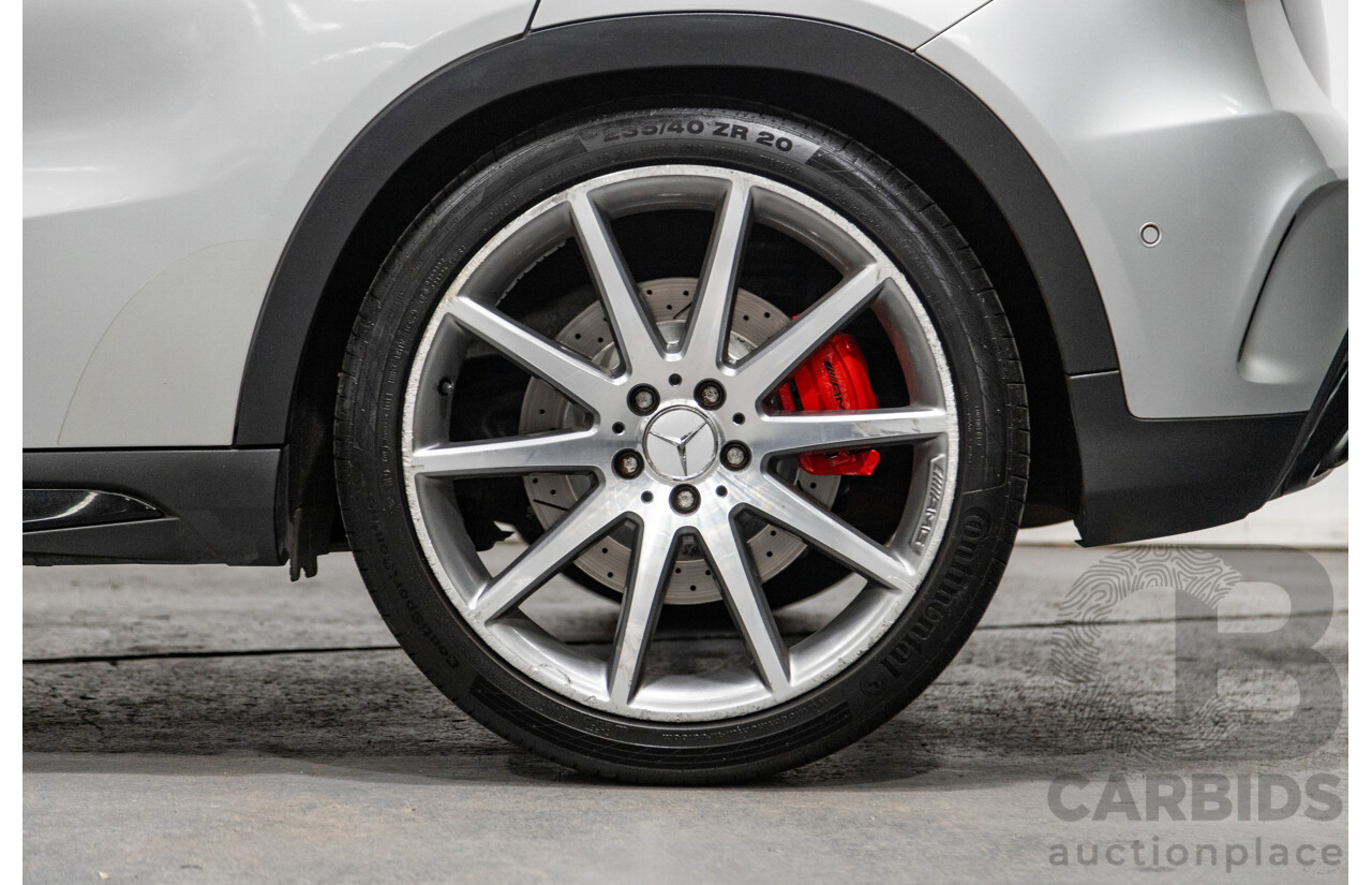 2/2015 Mercedes Benz GLA45 AMG 4matic (AWD) X156 MY15 4d Wagon Polar Silver Metallic Turbo 2.0L