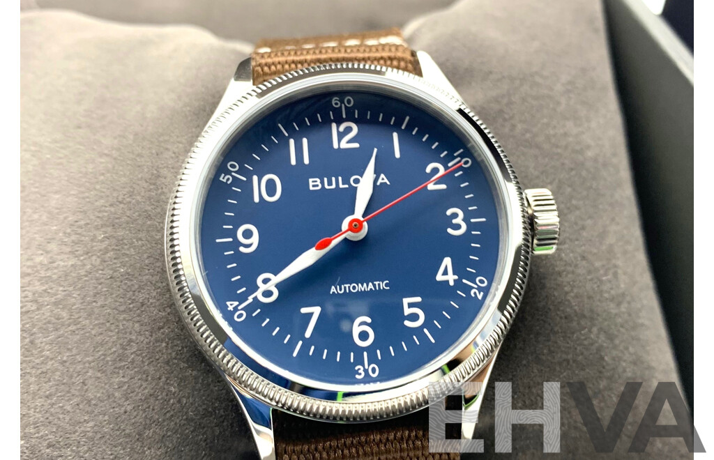 Bulova Classic Hack Automatic Military Men's Watch - 96A282