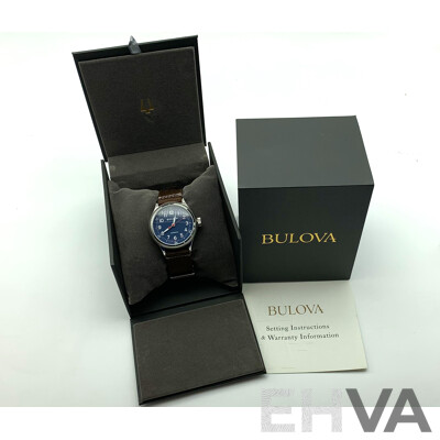 Bulova Classic Hack Automatic Military Men's Watch - 96A282