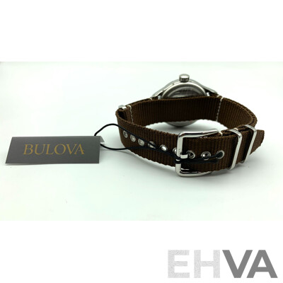 Bulova Classic Hack Automatic Military Men's Watch - 96A282