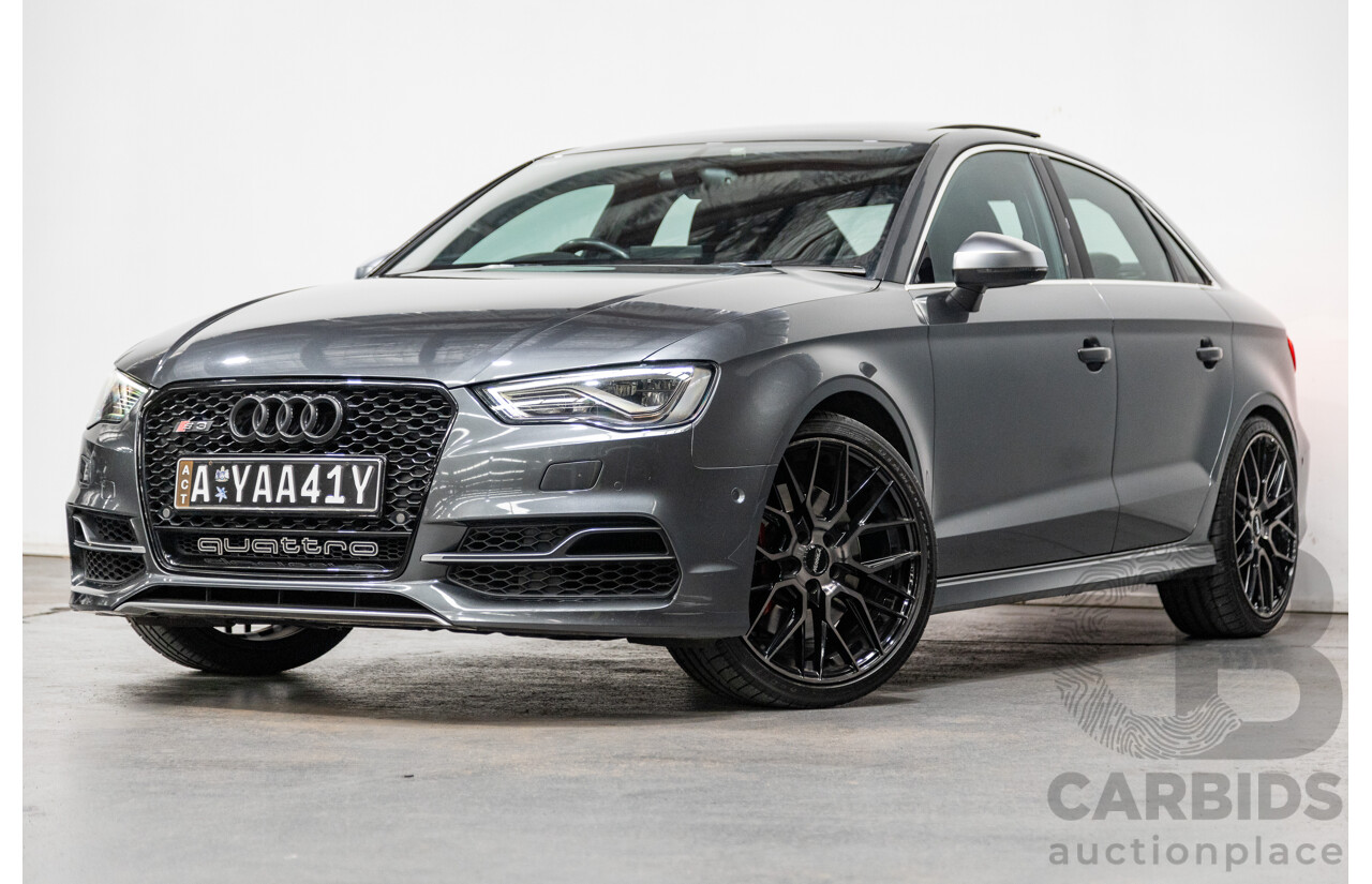 7/2015 Audi S3 2.0 TFSI Quattro (AWD) 8V MY15 4d Sedan Daytona Grey Turbo 2.0L