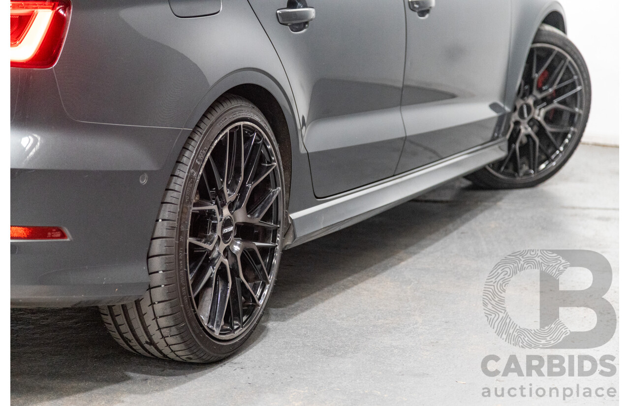 7/2015 Audi S3 2.0 TFSI Quattro (AWD) 8V MY15 4d Sedan Daytona Grey Turbo 2.0L