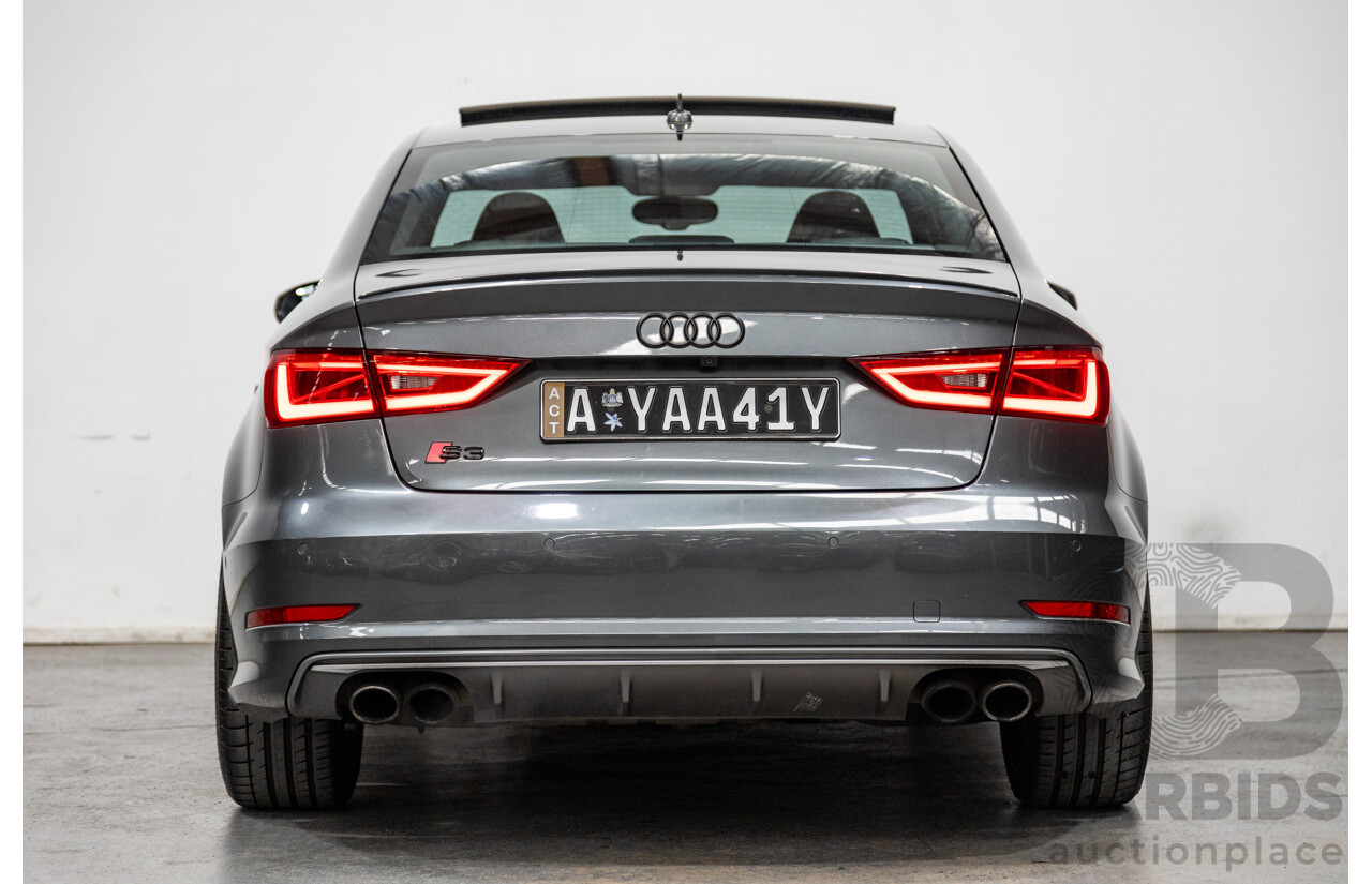 7/2015 Audi S3 2.0 TFSI Quattro (AWD) 8V MY15 4d Sedan Daytona Grey Turbo 2.0L
