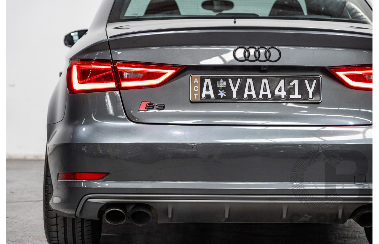 7/2015 Audi S3 2.0 TFSI Quattro (AWD) 8V MY15 4d Sedan Daytona Grey Turbo 2.0L