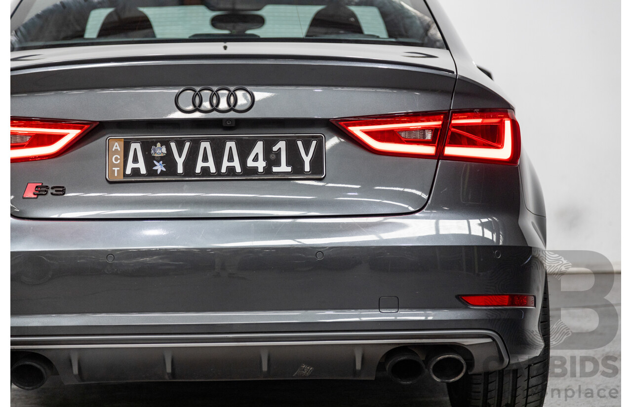7/2015 Audi S3 2.0 TFSI Quattro (AWD) 8V MY15 4d Sedan Daytona Grey Turbo 2.0L