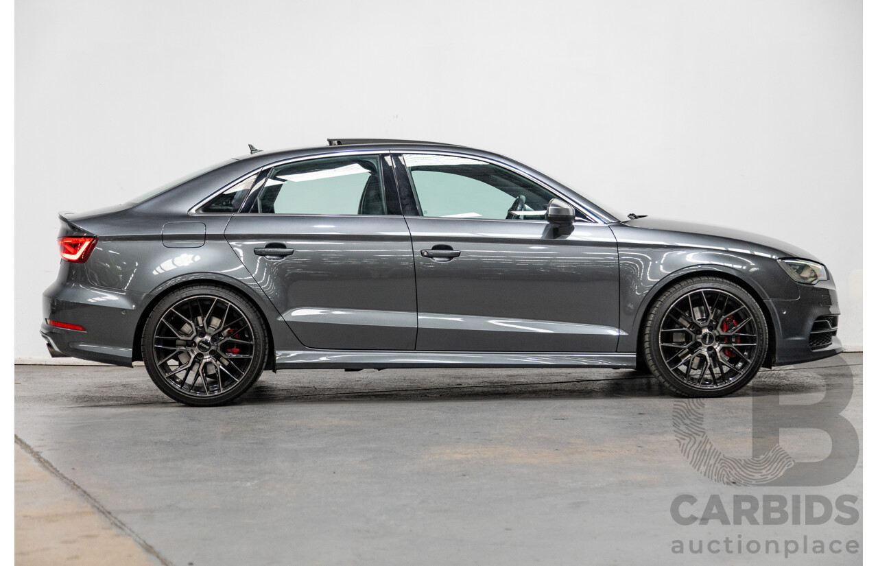 7/2015 Audi S3 2.0 TFSI Quattro (AWD) 8V MY15 4d Sedan Daytona Grey Turbo 2.0L