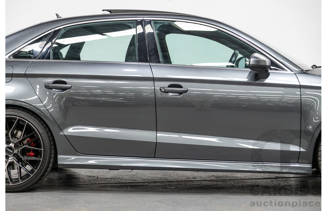 7/2015 Audi S3 2.0 TFSI Quattro (AWD) 8V MY15 4d Sedan Daytona Grey Turbo 2.0L