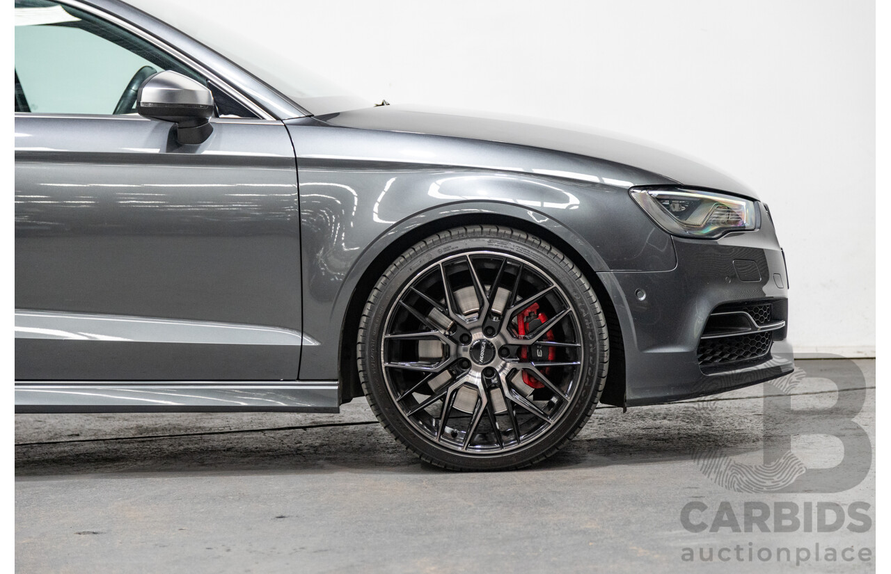 7/2015 Audi S3 2.0 TFSI Quattro (AWD) 8V MY15 4d Sedan Daytona Grey Turbo 2.0L