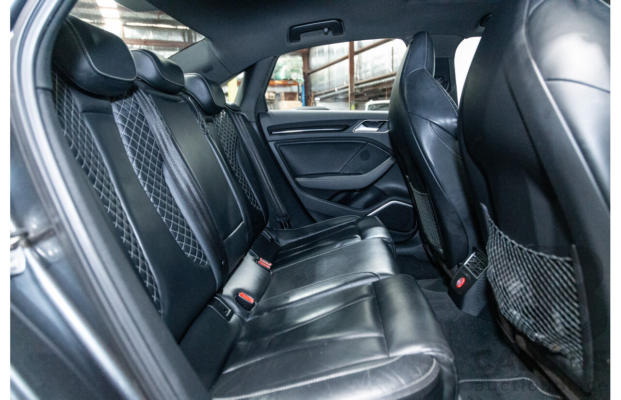 7/2015 Audi S3 2.0 TFSI Quattro (AWD) 8V MY15 4d Sedan Daytona Grey Turbo 2.0L