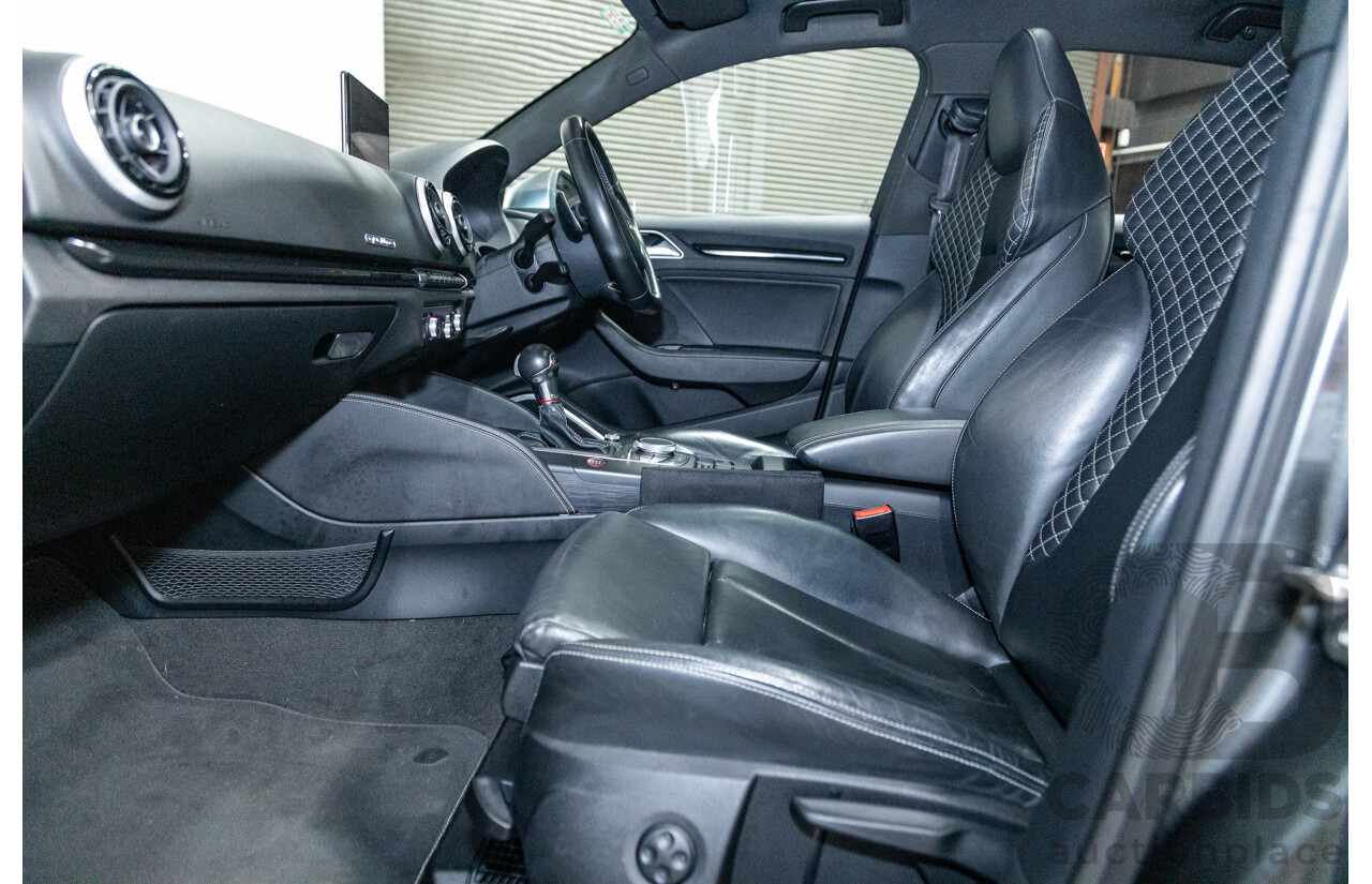 7/2015 Audi S3 2.0 TFSI Quattro (AWD) 8V MY15 4d Sedan Daytona Grey Turbo 2.0L