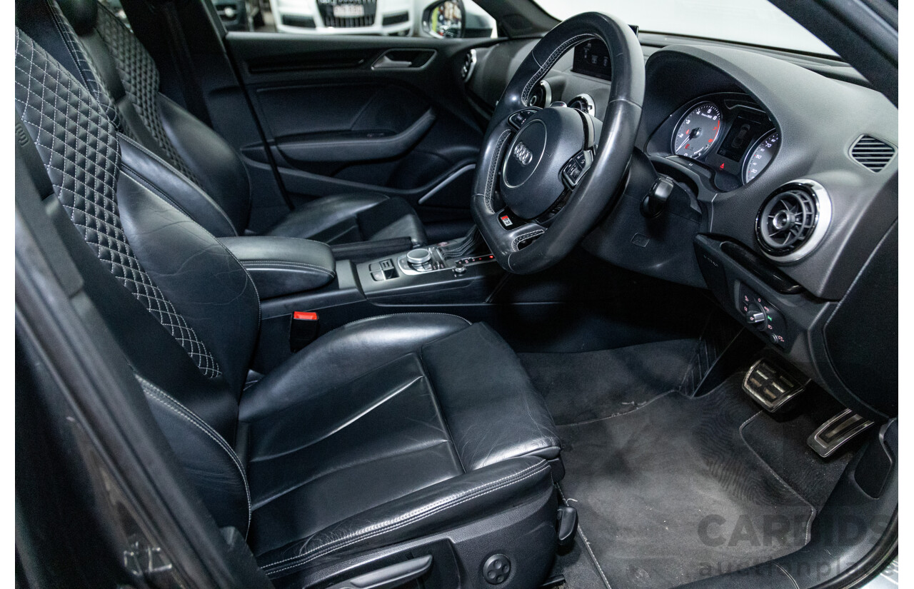 7/2015 Audi S3 2.0 TFSI Quattro (AWD) 8V MY15 4d Sedan Daytona Grey Turbo 2.0L
