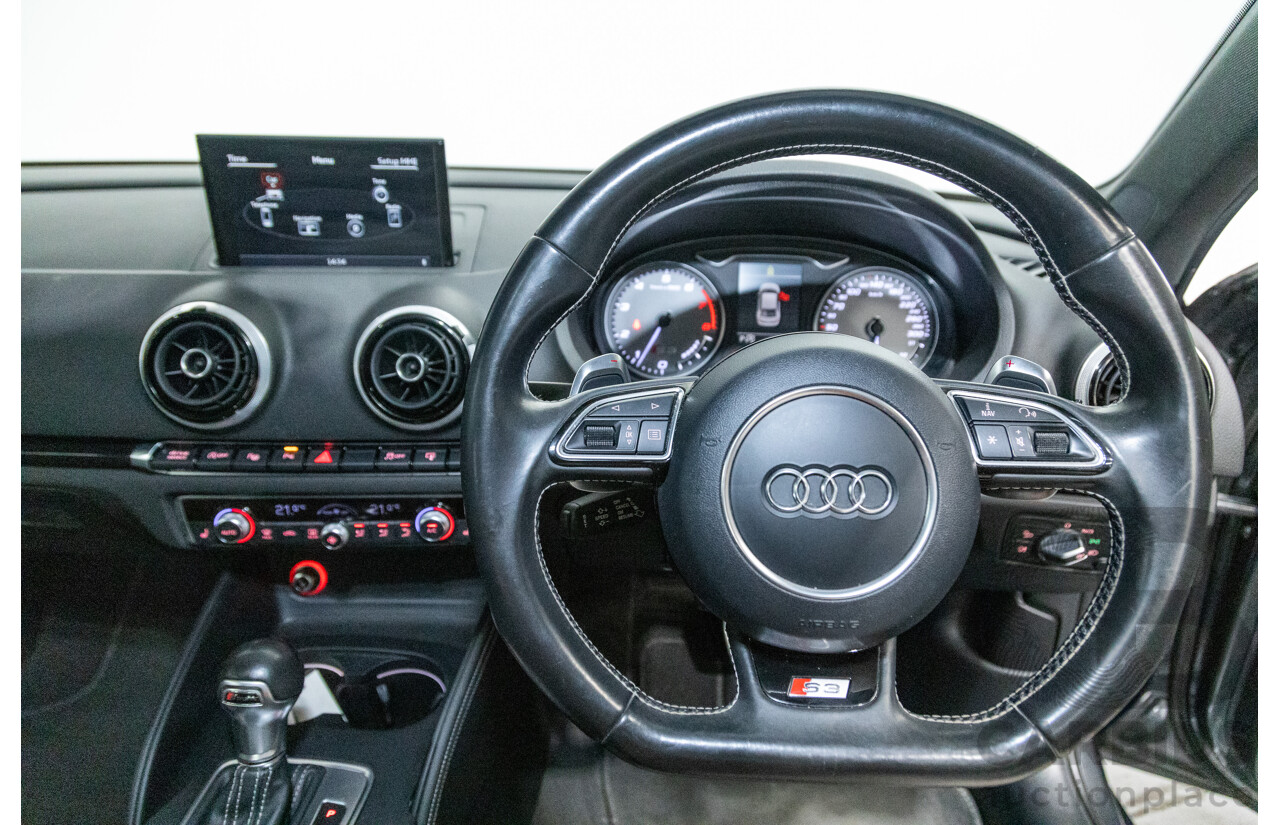 7/2015 Audi S3 2.0 TFSI Quattro (AWD) 8V MY15 4d Sedan Daytona Grey Turbo 2.0L