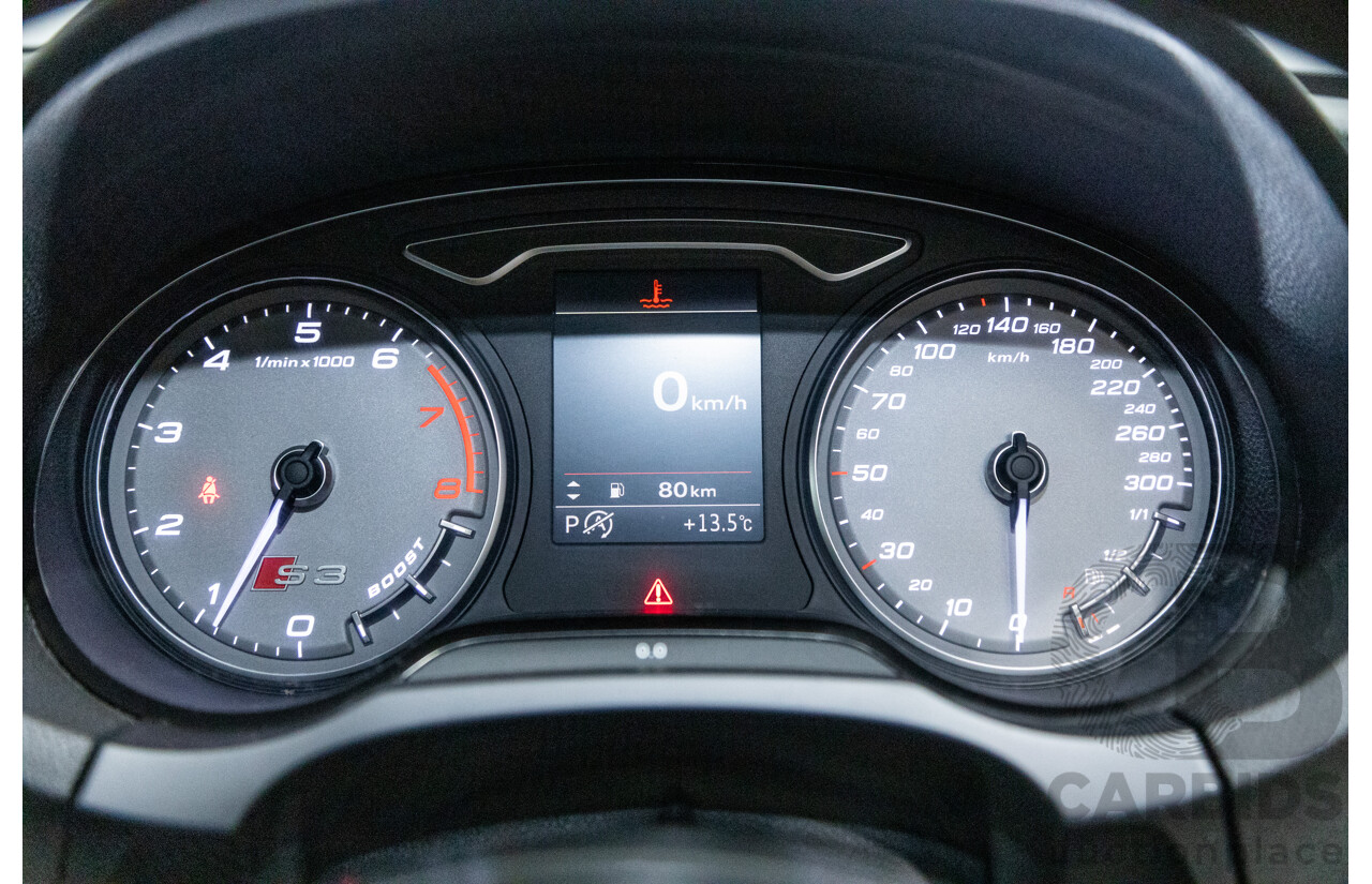 7/2015 Audi S3 2.0 TFSI Quattro (AWD) 8V MY15 4d Sedan Daytona Grey Turbo 2.0L