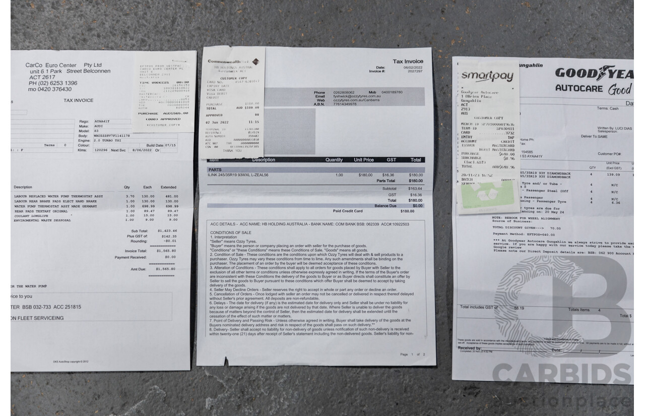 7/2015 Audi S3 2.0 TFSI Quattro (AWD) 8V MY15 4d Sedan Daytona Grey Turbo 2.0L