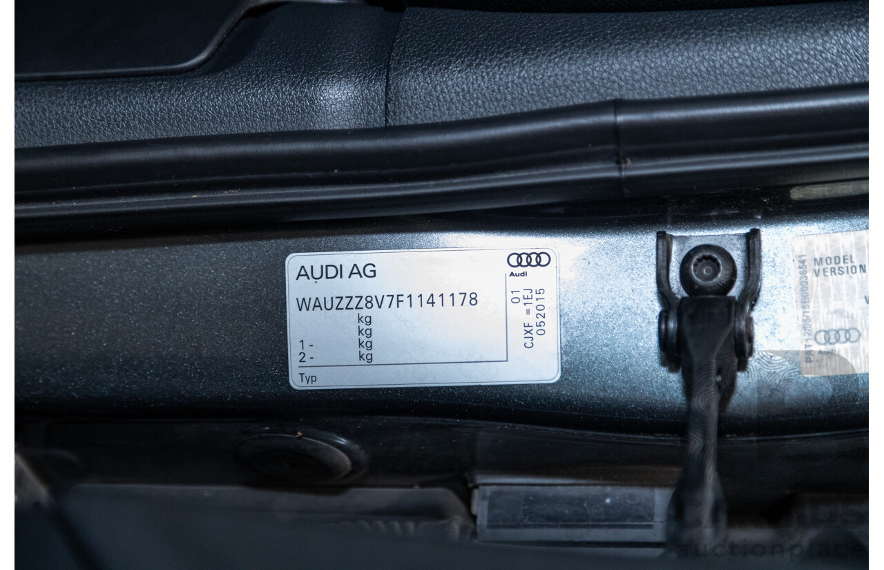 7/2015 Audi S3 2.0 TFSI Quattro (AWD) 8V MY15 4d Sedan Daytona Grey Turbo 2.0L