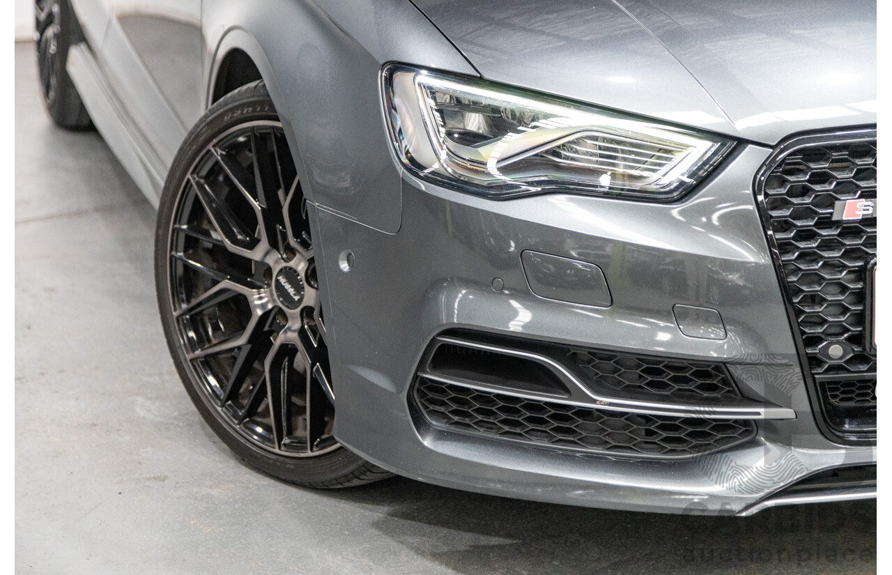 7/2015 Audi S3 2.0 TFSI Quattro (AWD) 8V MY15 4d Sedan Daytona Grey Turbo 2.0L