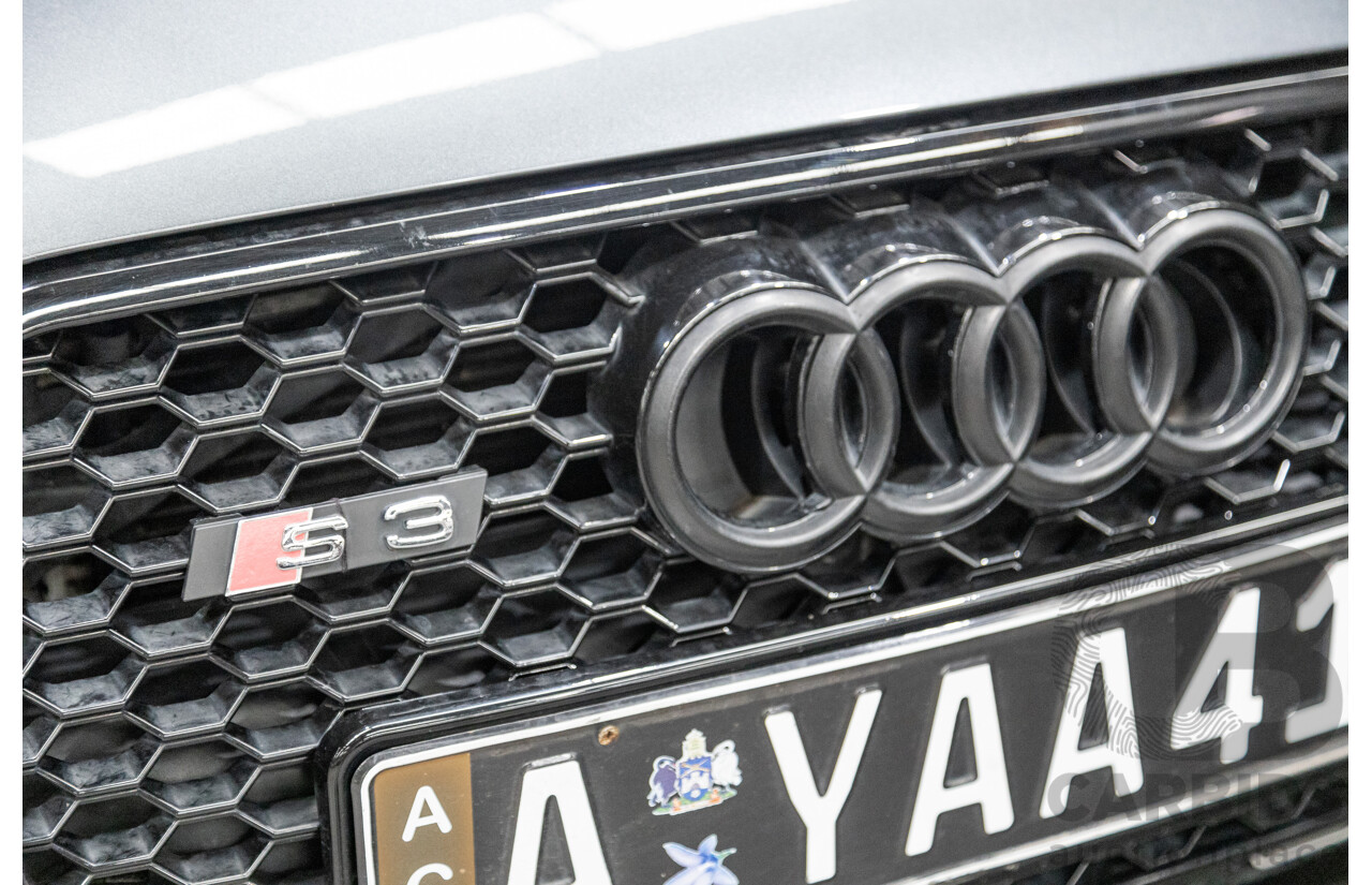7/2015 Audi S3 2.0 TFSI Quattro (AWD) 8V MY15 4d Sedan Daytona Grey Turbo 2.0L