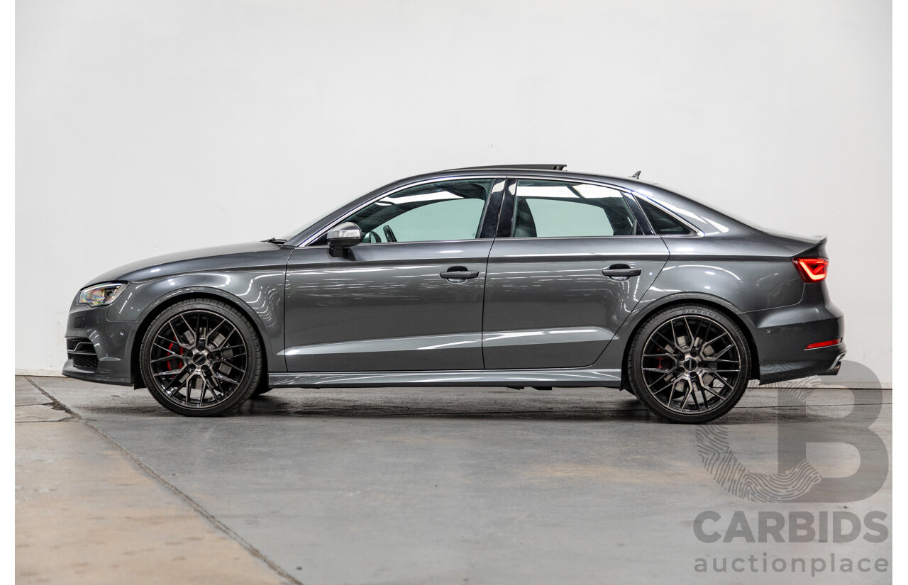 7/2015 Audi S3 2.0 TFSI Quattro (AWD) 8V MY15 4d Sedan Daytona Grey Turbo 2.0L