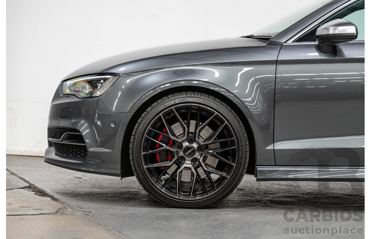 7/2015 Audi S3 2.0 TFSI Quattro (AWD) 8V MY15 4d Sedan Daytona Grey Turbo 2.0L