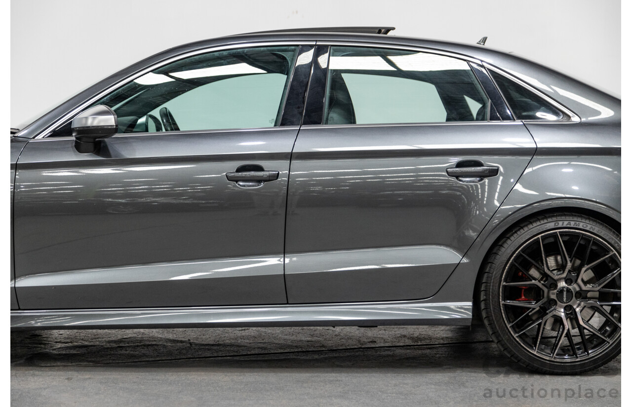 7/2015 Audi S3 2.0 TFSI Quattro (AWD) 8V MY15 4d Sedan Daytona Grey Turbo 2.0L