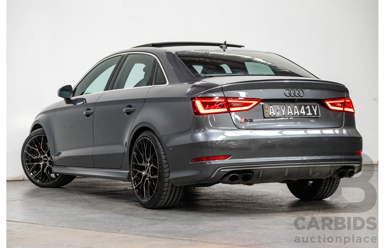 7/2015 Audi S3 2.0 TFSI Quattro (AWD) 8V MY15 4d Sedan Daytona Grey Turbo 2.0L