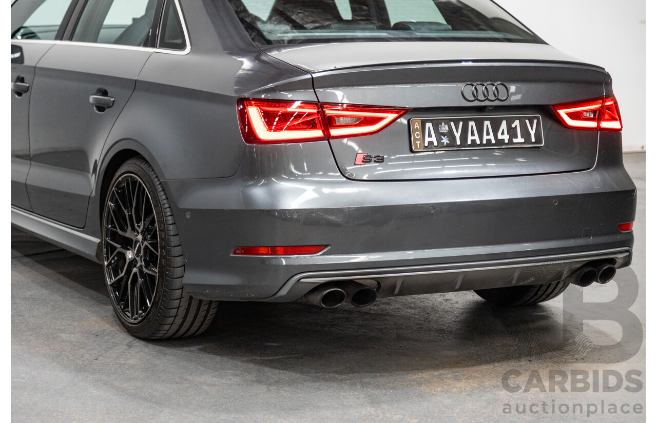 7/2015 Audi S3 2.0 TFSI Quattro (AWD) 8V MY15 4d Sedan Daytona Grey Turbo 2.0L