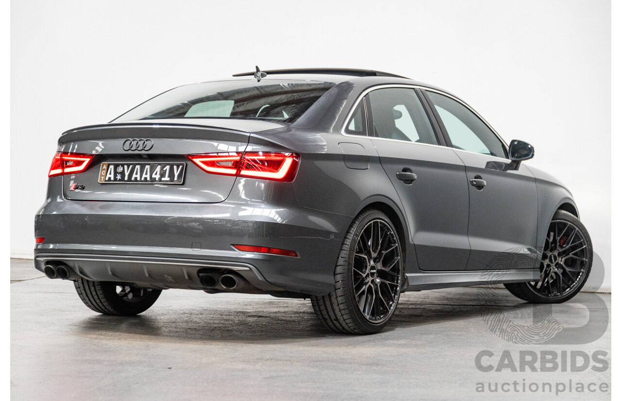 7/2015 Audi S3 2.0 TFSI Quattro (AWD) 8V MY15 4d Sedan Daytona Grey Turbo 2.0L