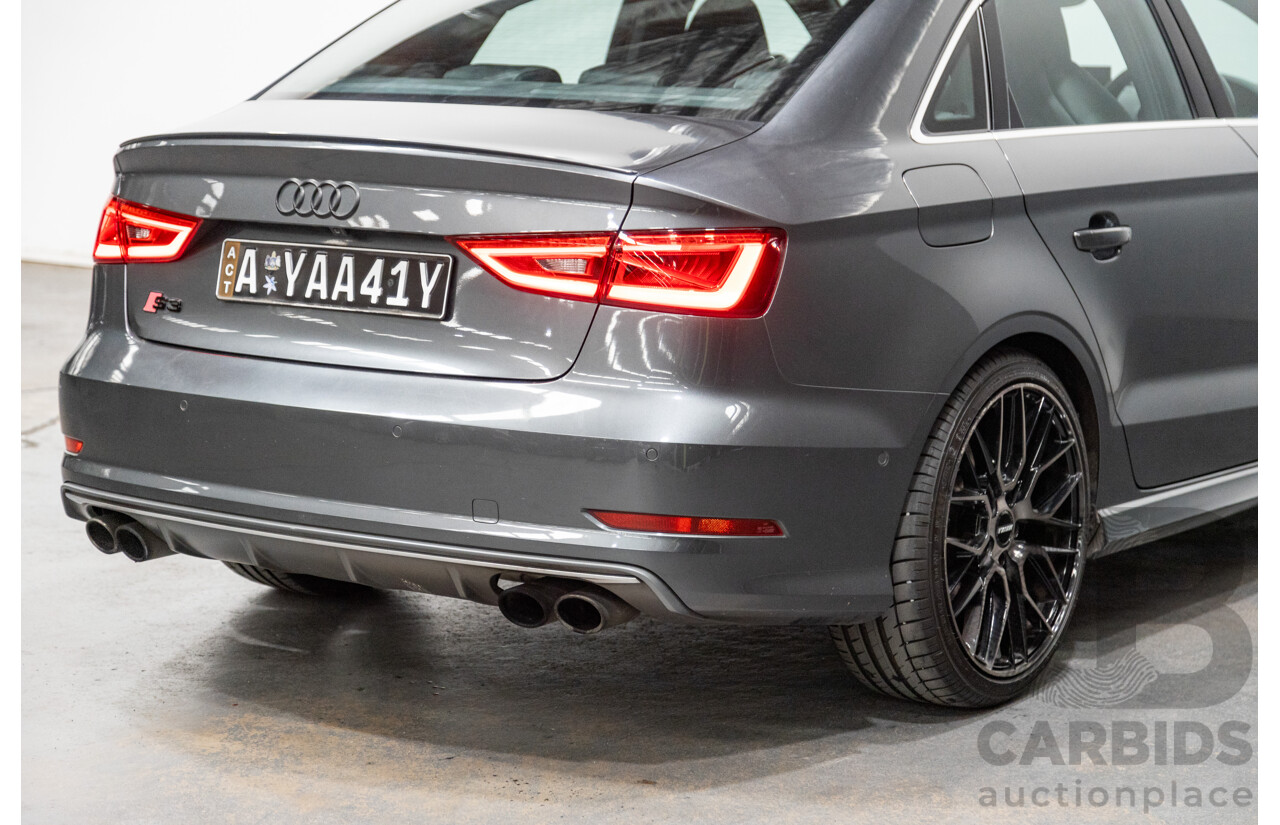 7/2015 Audi S3 2.0 TFSI Quattro (AWD) 8V MY15 4d Sedan Daytona Grey Turbo 2.0L
